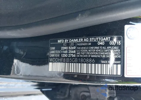 2016 Mercedes-Benz E 350 4Matic из США, поврежденный, VIN WDDHF8JB5GB180886